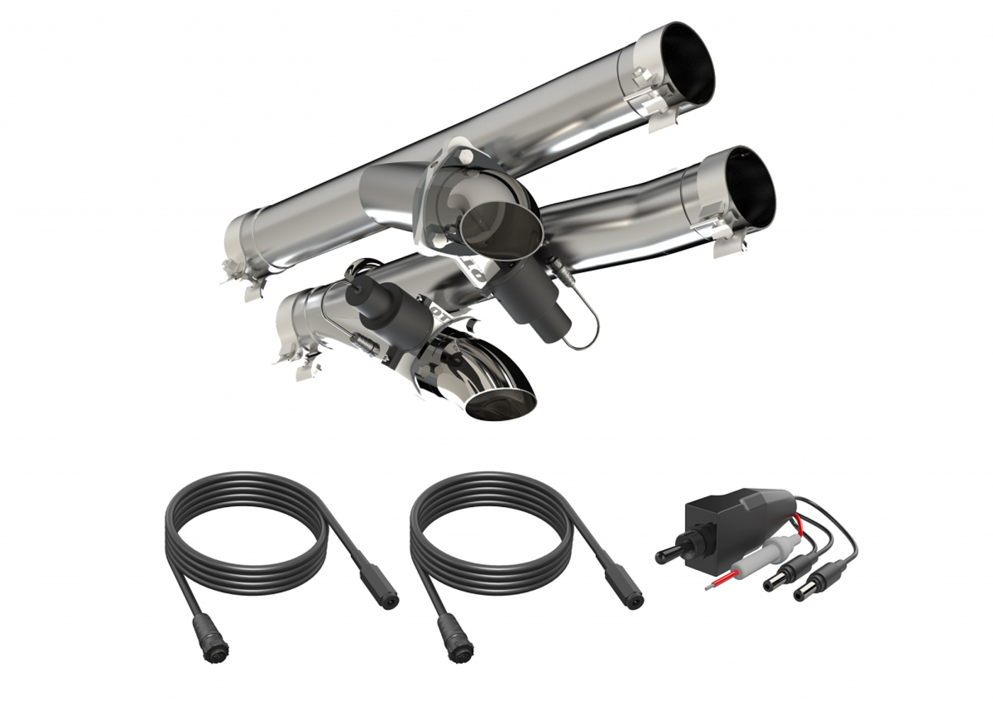 QUICK TIME PERFORMANCE 21- Ram TRX 6.2L Aggre ssor Cutout Pipes 520121