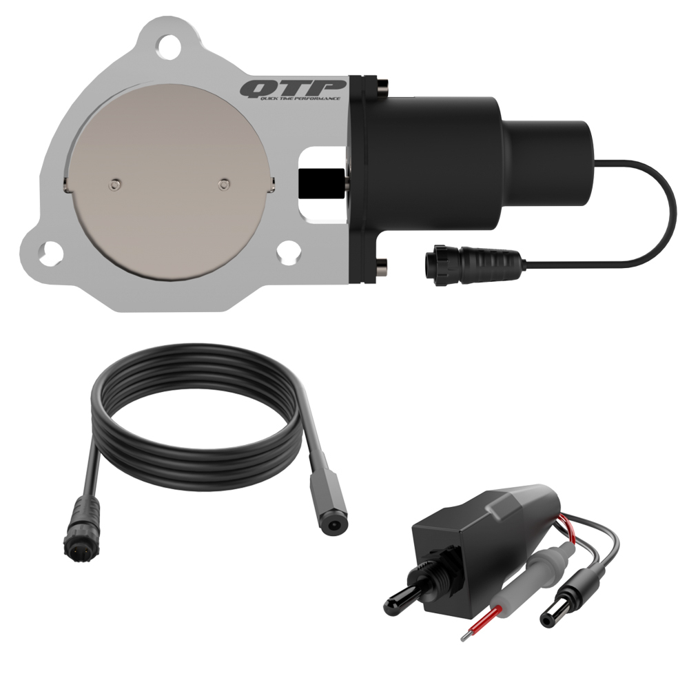 QUICK TIME PERFORMANCE 3.50 Inch Electric E xhaust Cutout Valve QTEC35