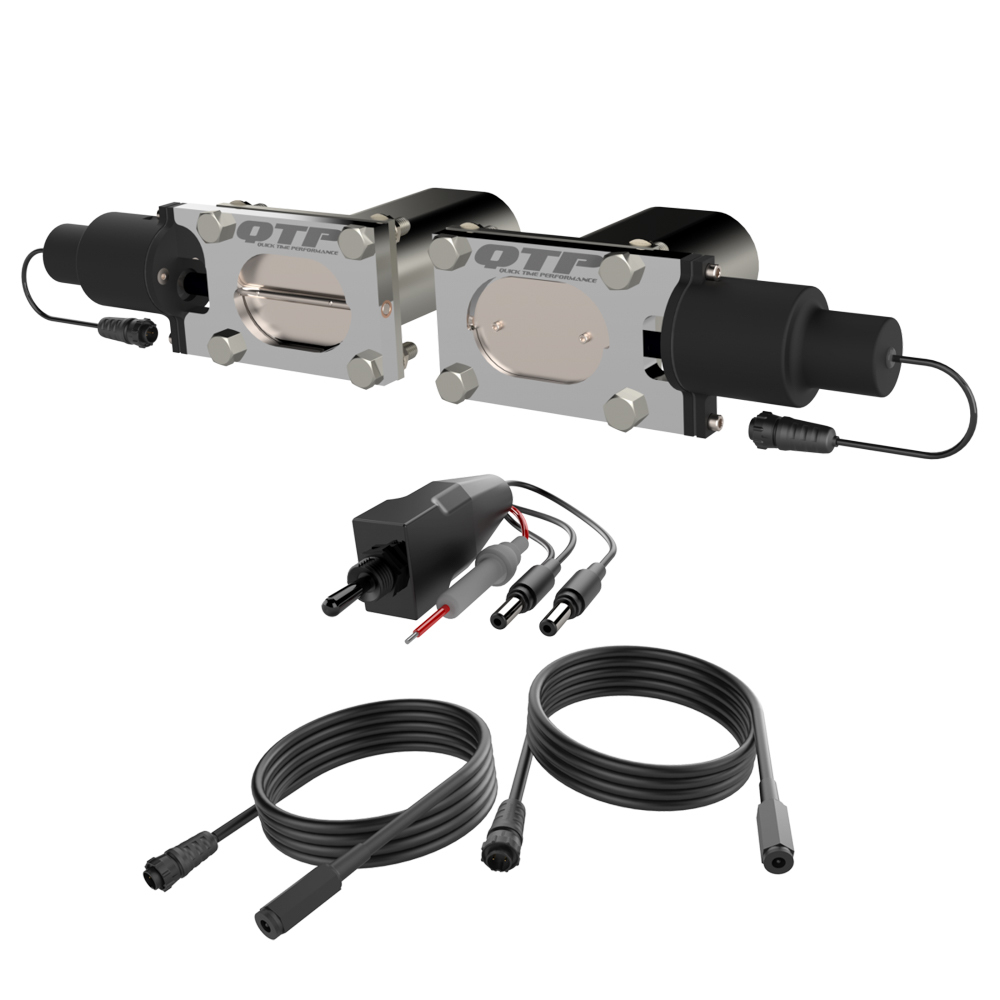 QUICK TIME PERFORMANCE Dual Low Profile Oval Electric Cutouts QTEC66