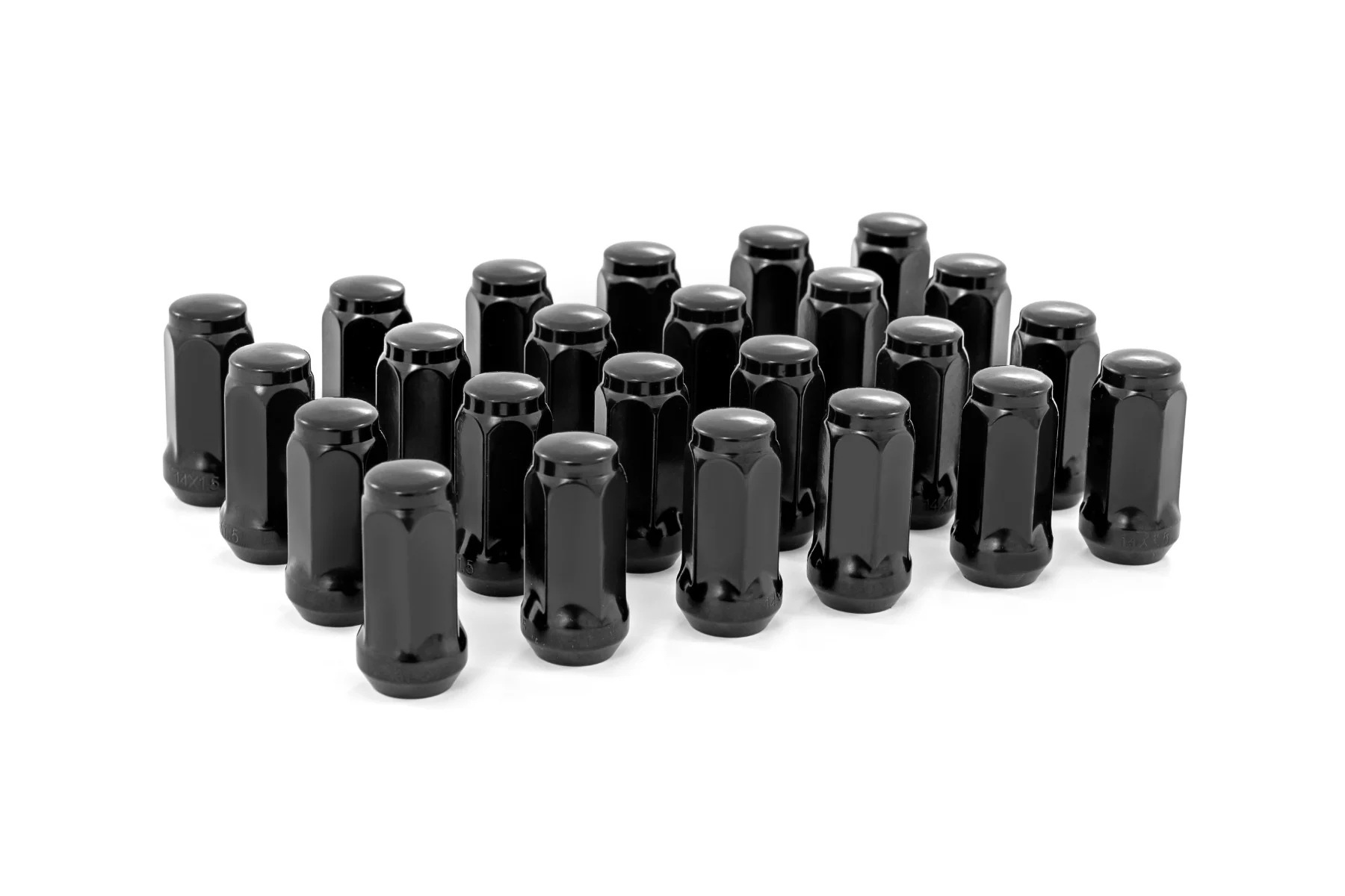 ROUGH COUNTRY M14 x 1.5 Lug Nut Set 24 PK Black 141524CBLK