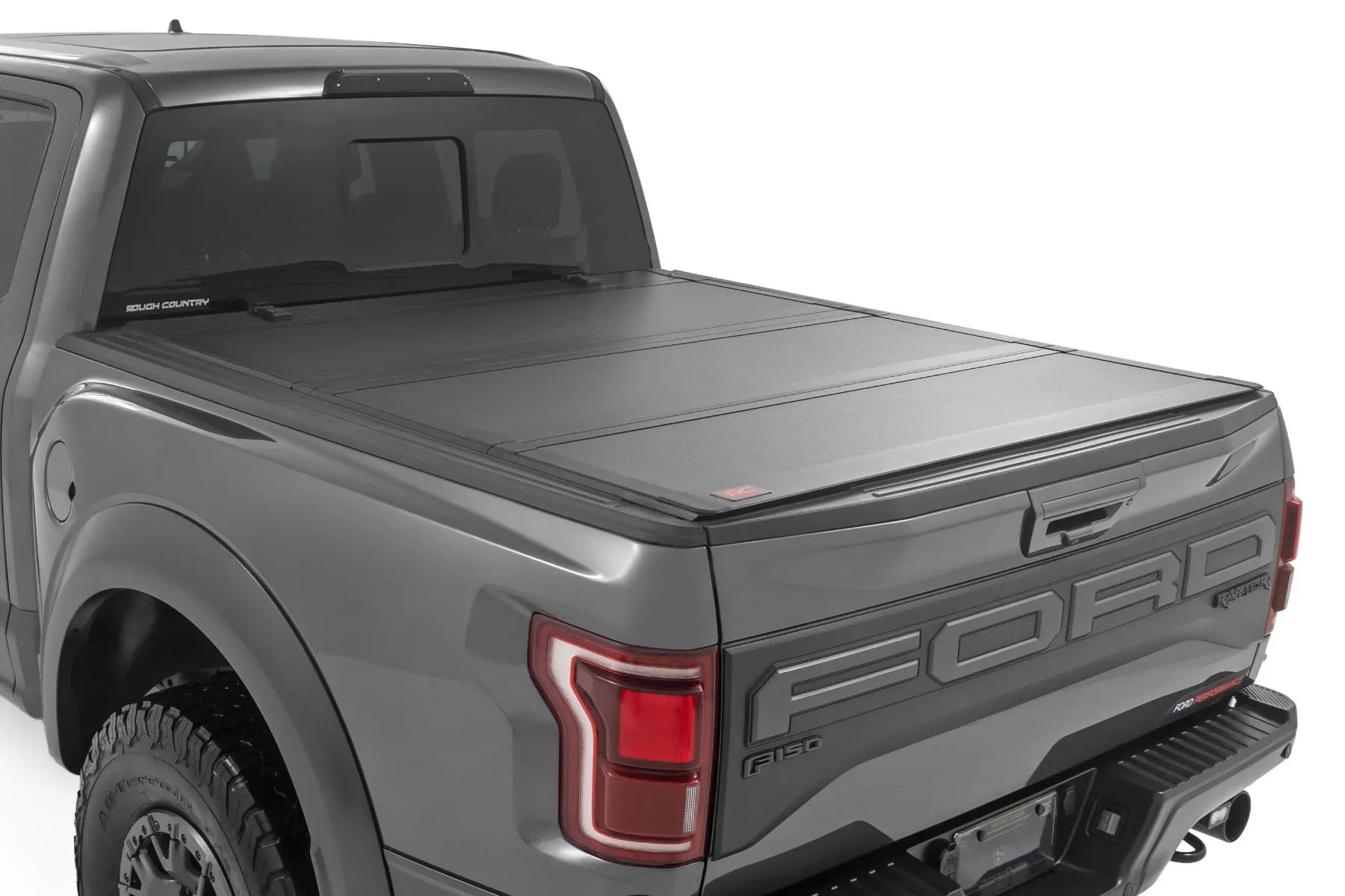 ROUGH COUNTRY Hard Tri-Fold Flip Up Bed Cover 49221550