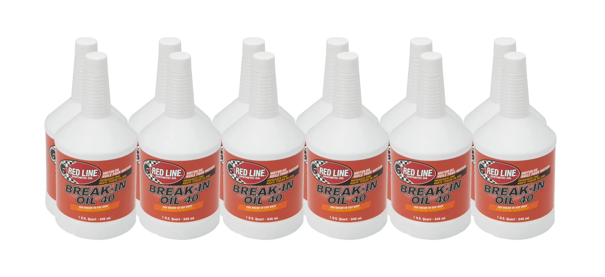 REDLINE OIL Break In Oil 40W Case 12 x 1 Quart Bottles 16004