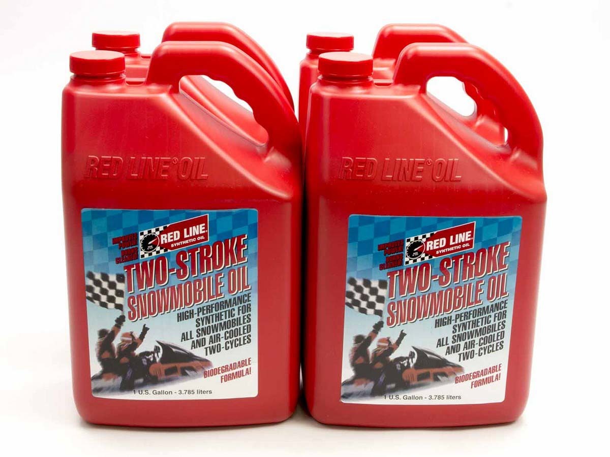 REDLINE OIL 2-Stroke Snowmobile Oil Case/4-Gal 41005
