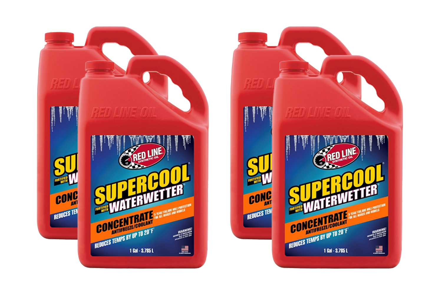 REDLINE OIL Supercool Concentrate Coolant Case 4x1 Gallon 81205