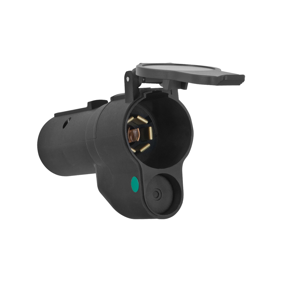 REESE 7-Way Flat Pin to 7-Flat Pin Adapter w/LED Lamp 20142