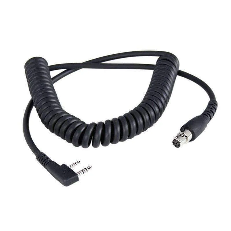 RUGGED RADIOS Cord Coiled Headset to Radio Rugged Kentwood CC-KEN