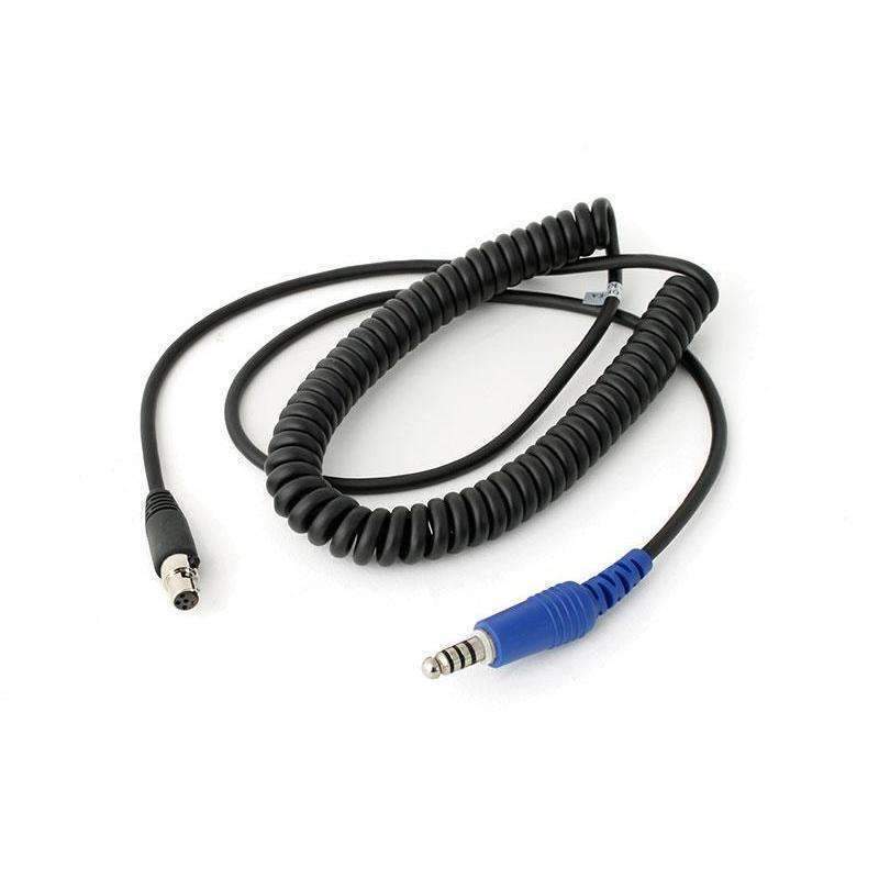 RUGGED RADIOS Cord Coiled Headset to Intercom NEXUS Jack CC-OFF