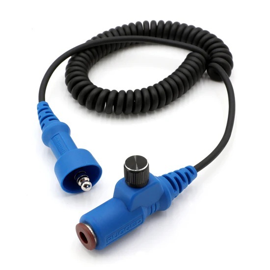 RUGGED RADIOS Cord Headset to Rugged Radio W/ Volume Adjuster CC-VOL-EXT-OFF