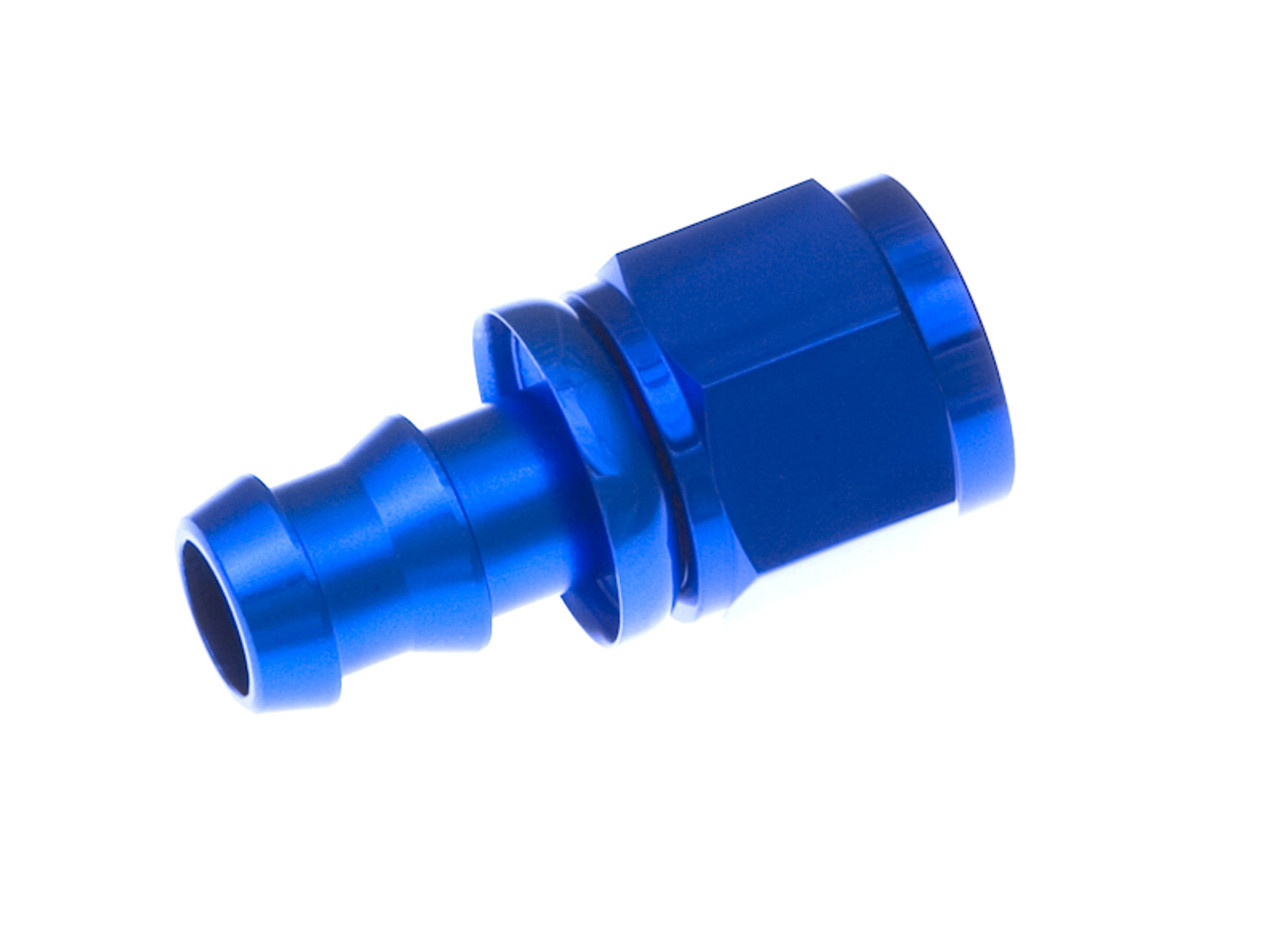 REDHORSE PERFORMANCE 4AN Push Lock Hose End Str Blue 2000-04-01