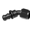 REDHORSE PERFORMANCE 12AN Push Lock Hose End Black 45-Deg 2045-12-2