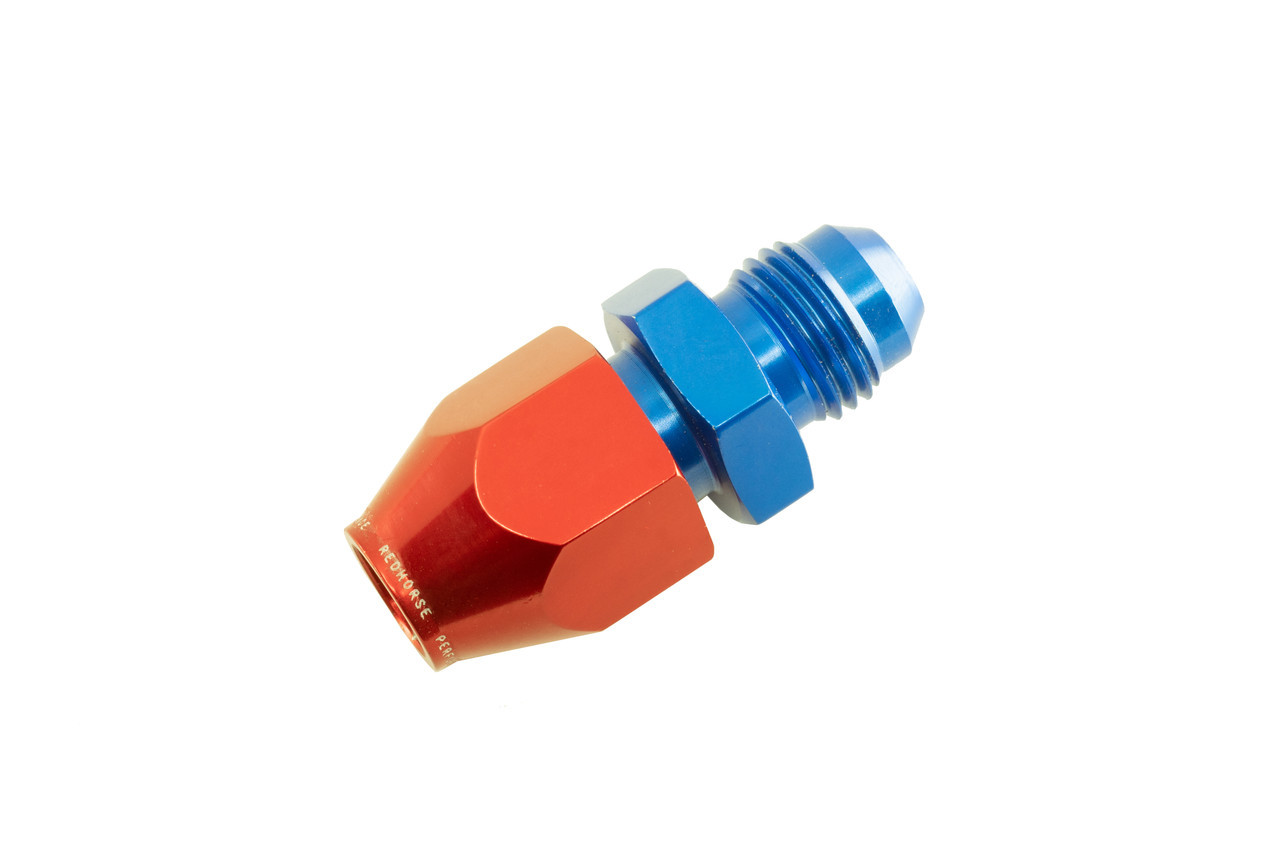 REDHORSE PERFORMANCE 8AN Hard Line Adapters Blue 3100-08-08-1