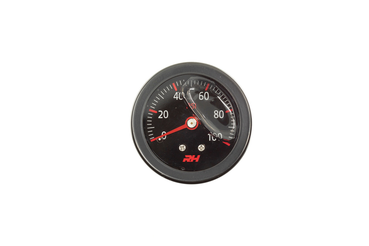 REDHORSE PERFORMANCE Fuel Pressure Gauge Bla ck 5002-100-3