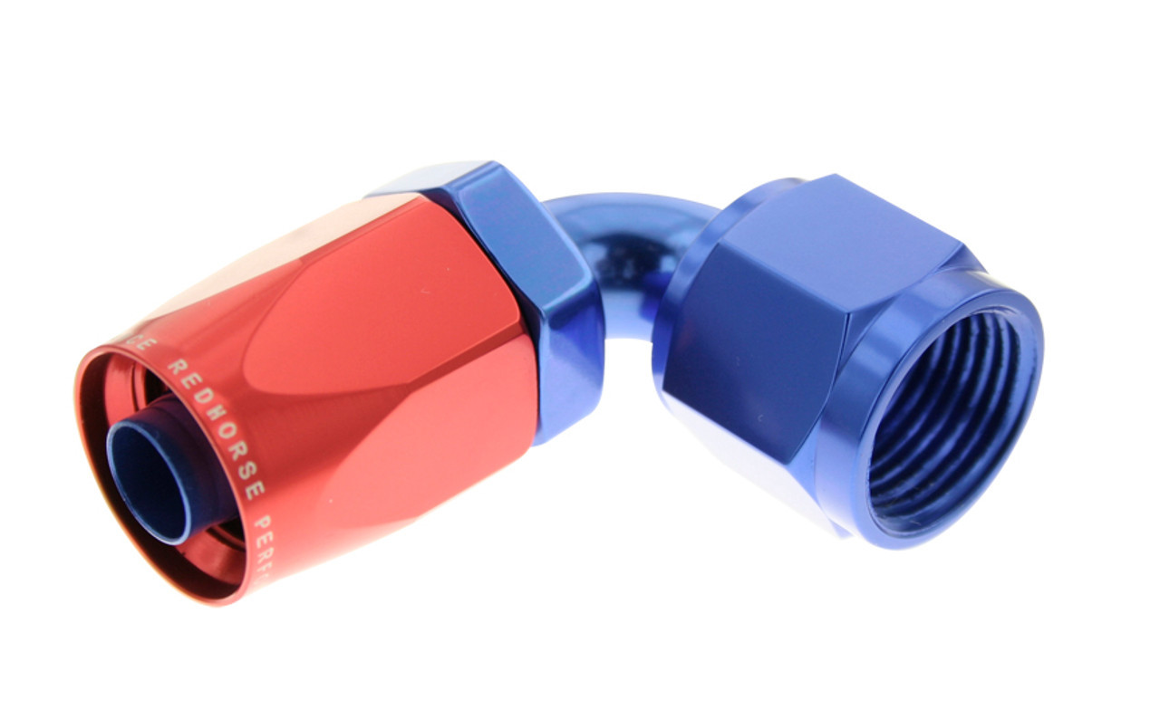 REDHORSE PERFORMANCE 10AN Non-Swivel Hose End Blue 90 1530642