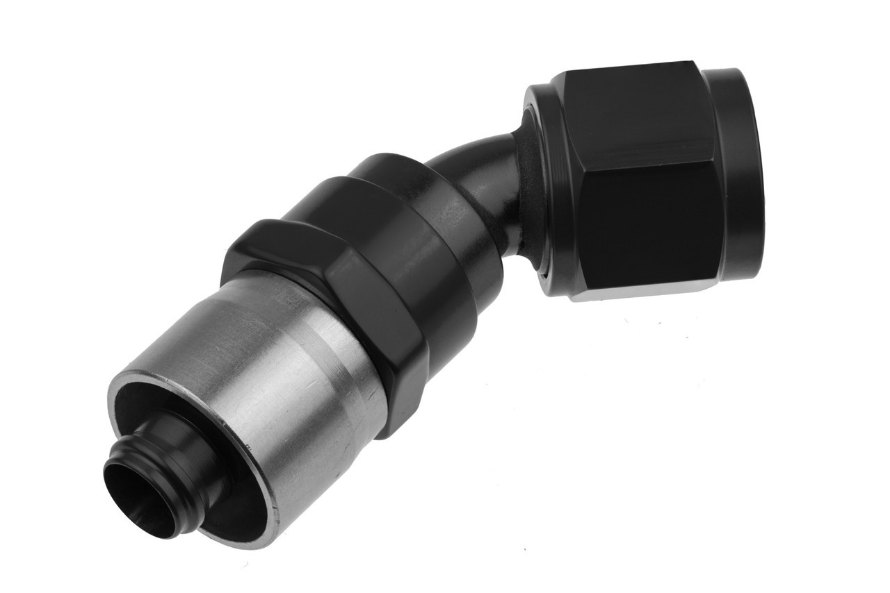 REDHORSE PERFORMANCE 12AN Crimp Style Hose End Black 45 7045-12-2