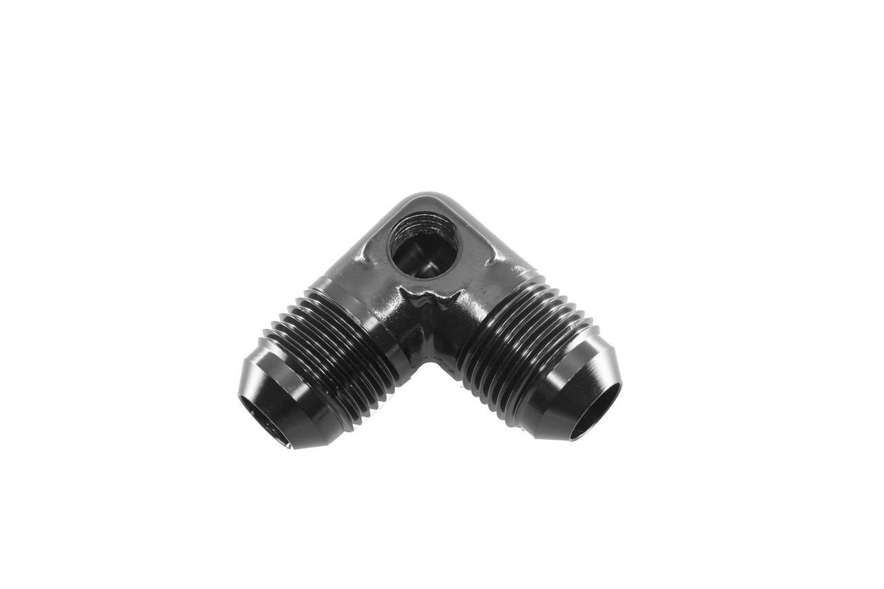 REDHORSE PERFORMANCE 6AN 90 Degree Adapter W/ 1/8IN NPT Port Black 8218-06-02