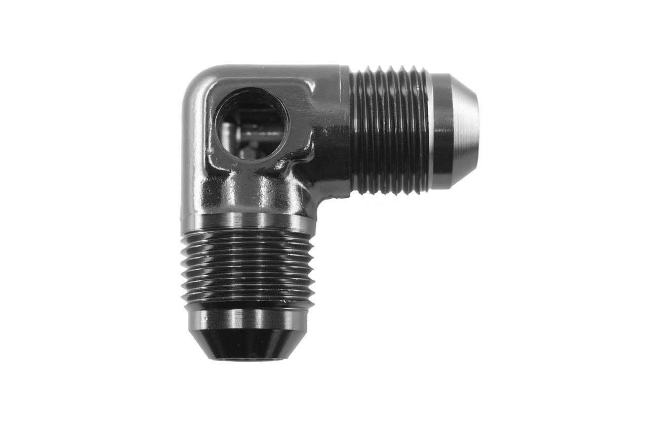 REDHORSE PERFORMANCE 8AN 90 Degree Adapter W/ 1/8IN NPT Port Black 8218-08-02