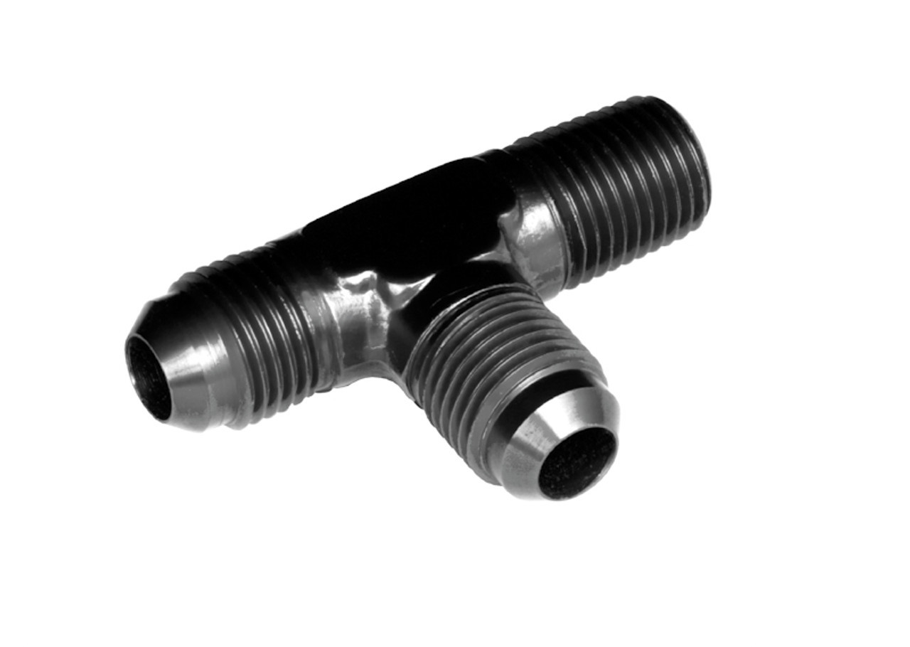 REDHORSE PERFORMANCE 3AN to 2AN(1/8) Tee With Thread On The Run 826-03-02-2