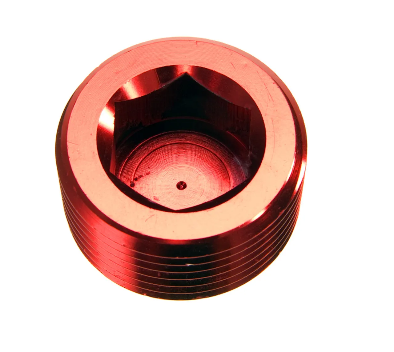 REDHORSE PERFORMANCE 4AN 1/4NPT Pipe Plug Hex Head Red 2/pkg -353460