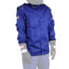 RJS SAFETY Jacket Blue Medium SFI-1 FR Cotton 200400304