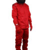 RJS SAFETY Pants Red Medium SFI-1 FR Cotton 200410404