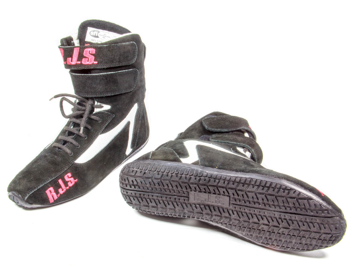 RJS SAFETY Redline Shoe High-Top Black Size 12 SFI-5 500010158