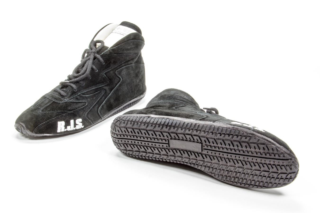 RJS SAFETY Redline Shoe Mid-Top Black Size 14 SFI-5 500020160