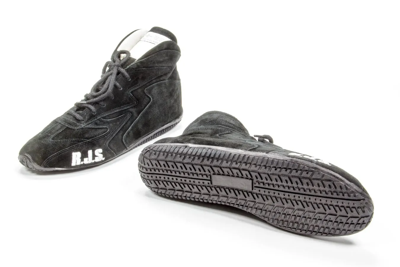 RJS SAFETY Redline Shoe Mid-Top Black Size 14 SFI-5 500020160