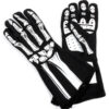 RJS SAFETY Double Layer White Skeleton Gloves Medium 600080137
