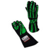 RJS SAFETY Double Layer Lime Green Skeleton Gloves X-Large 600090159