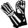 RJS SAFETY Double Layer White Skeleton Gloves Small 600090168