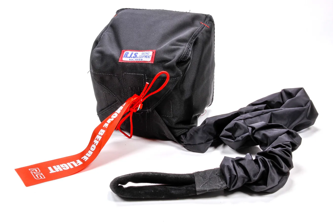 RJS SAFETY Champion Chute W/ Nylon Bag and Pilot Black 7000301