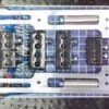 R AND M SPECIALTIES Spark Plug Wire Loom BBC Satin Vertical Style 1102-90-S
