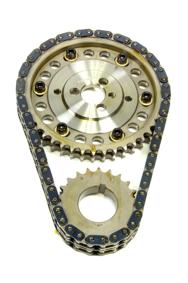 ROLLMASTER-ROMAC SBC Billet Roller Adj. Timing Set w/Torr. Brg CS1230