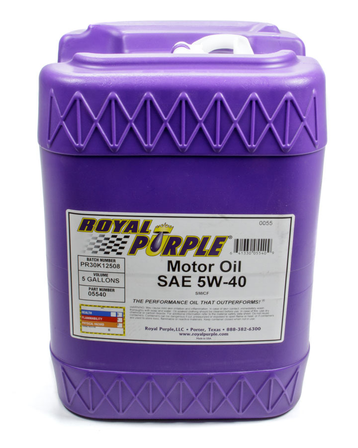ROYAL PURPLE Multi-Grade Motor Oil 5w40 5 Gallon Pail 5540