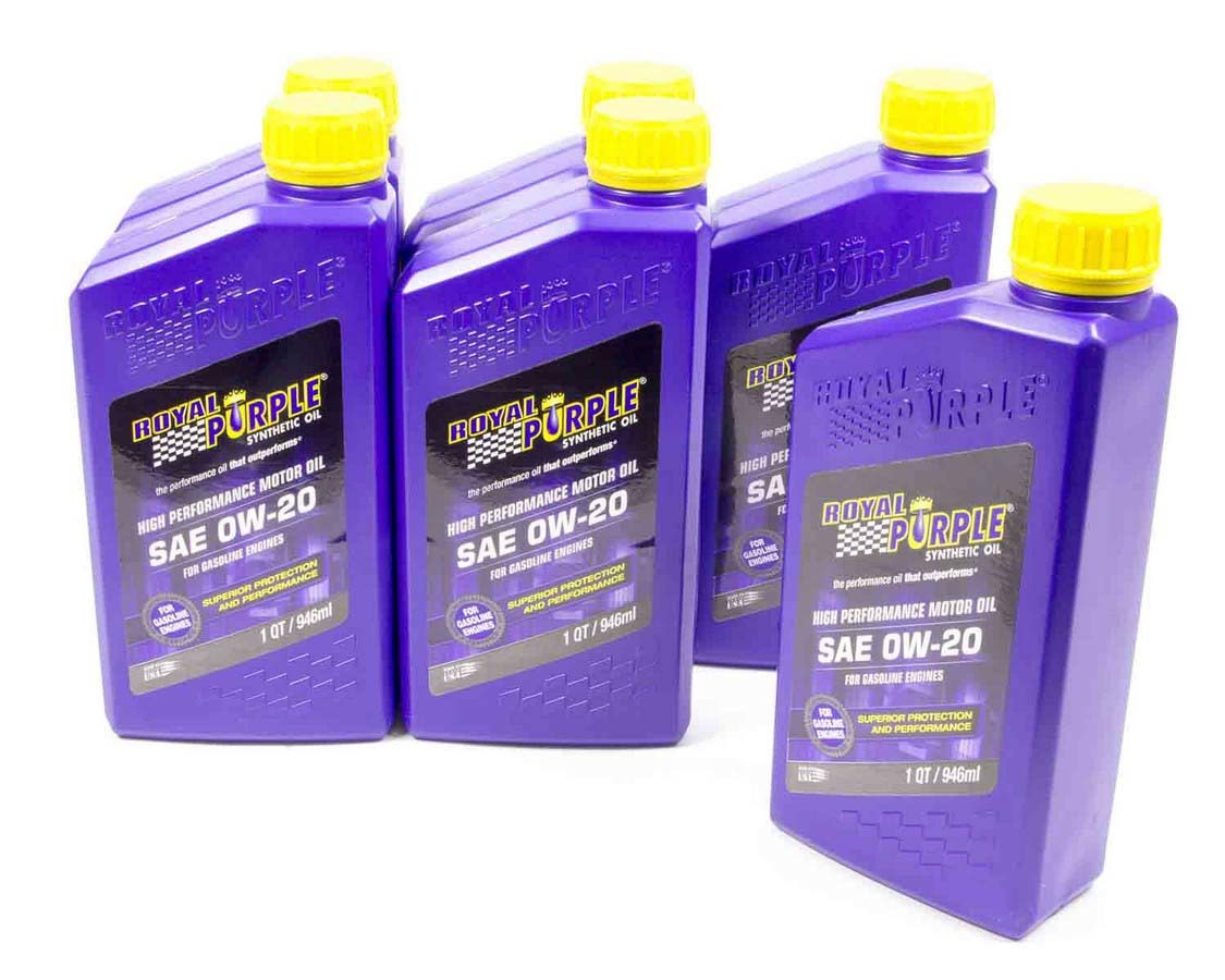 ROYAL PURPLE 0w20 Multi-Grade SAE Oil Case 6x1 Quart 6020