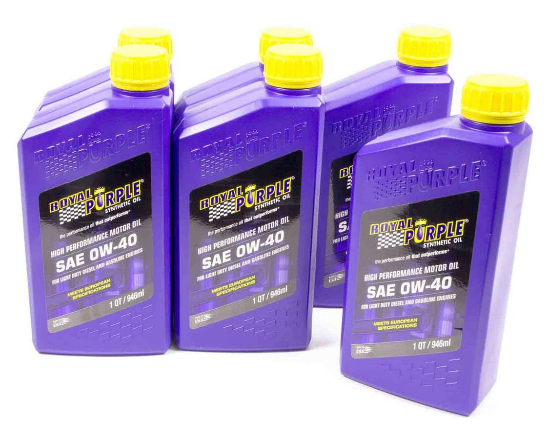 ROYAL PURPLE 0w40 Multi-Grade SAE Oil Case 6x1qt Bottles 6484