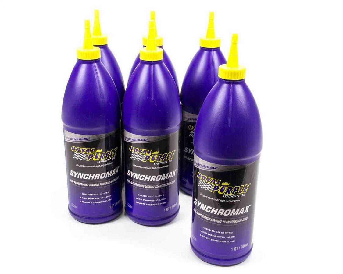 ROYAL PURPLE Synchromax Manual Trans Fluid Case 6x1qt Bottles 6512