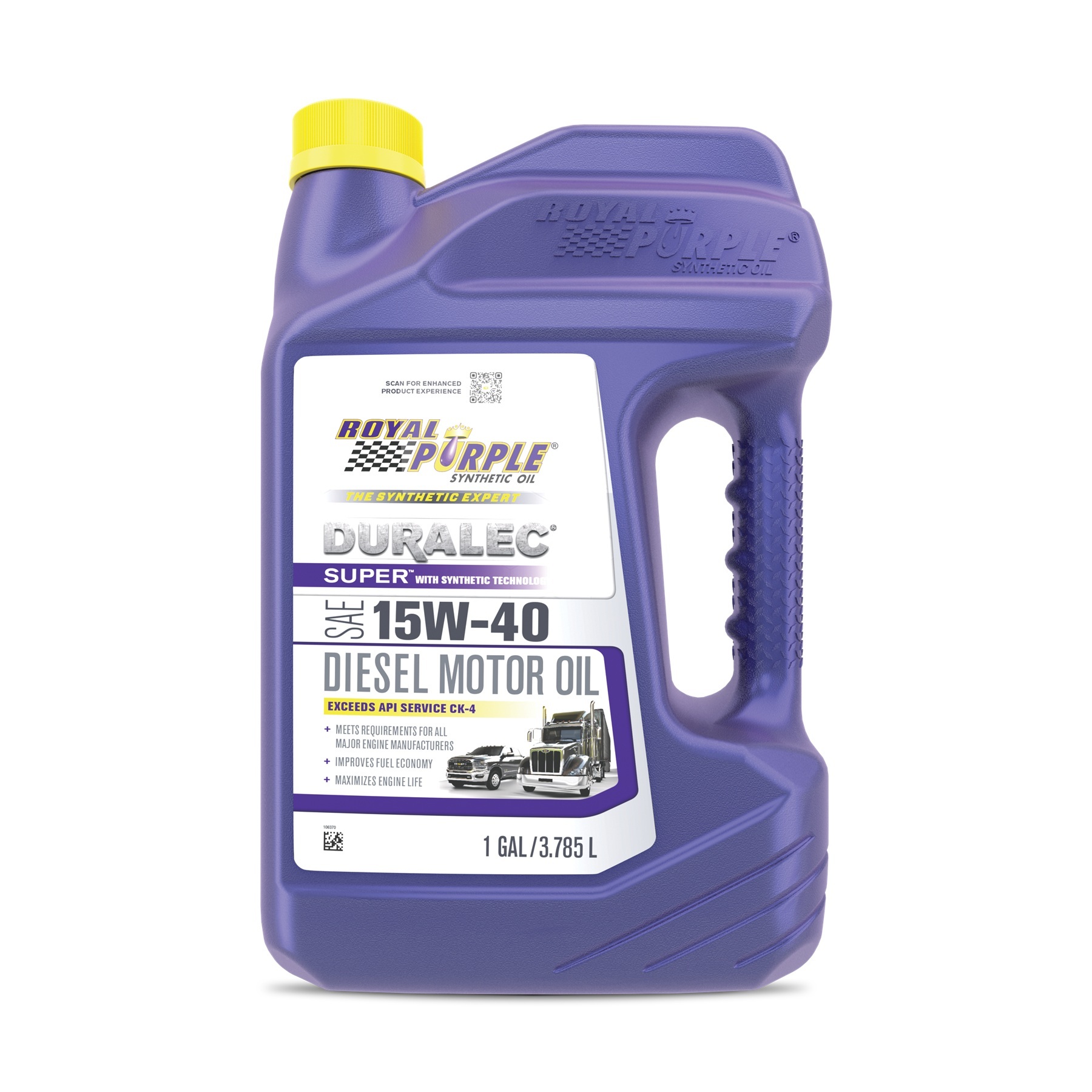 ROYAL PURPLE Duralec Super 15w40 Oil Case 3x1 Gallon 43154