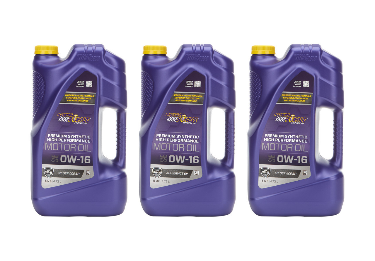 ROYAL PURPLE 0w16 API Oil Full Synthetic Case 3x5 Quart 53016
