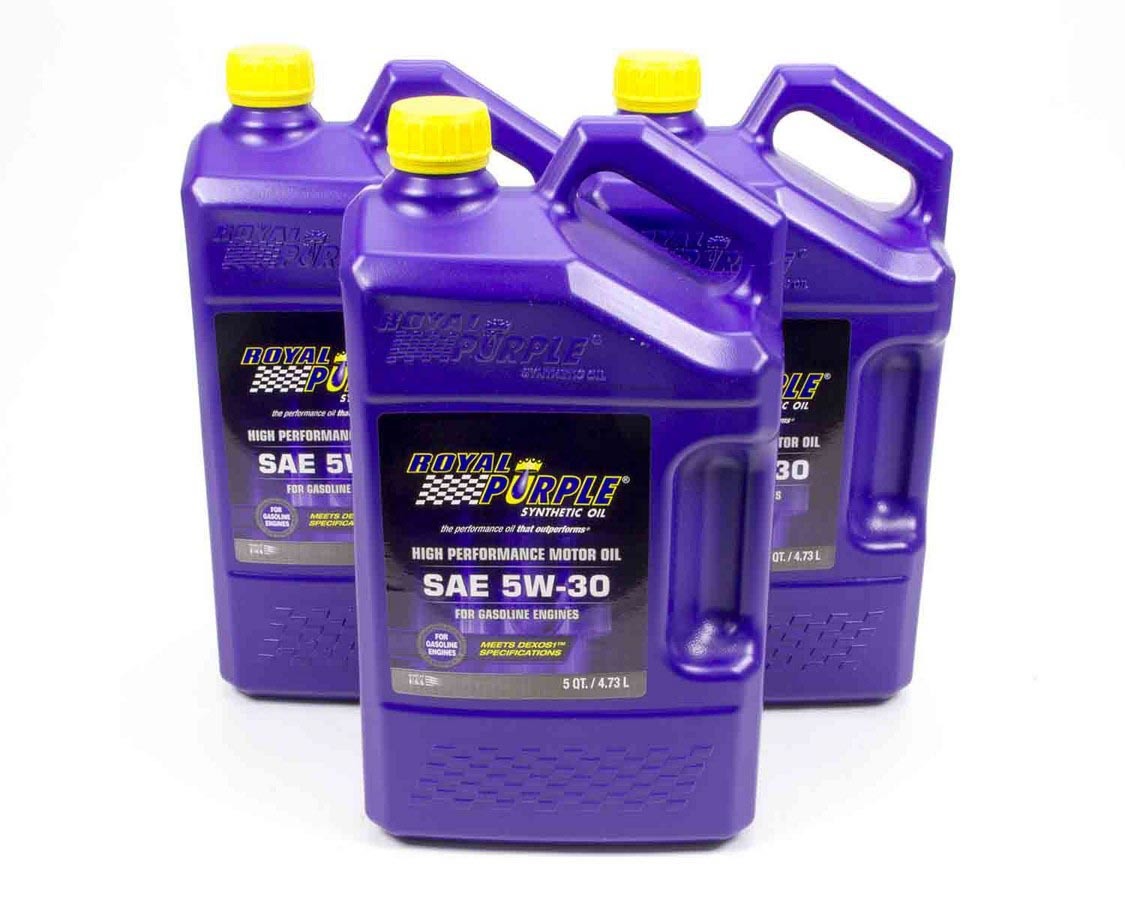 ROYAL PURPLE 5w30 Multi-Grade SAE Oil 3x5qt Bottles 53530