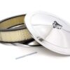 RACING POWER CO-PACKAGED 14x3 Muscle Car Plain Drop Base A/C Chrome R2195