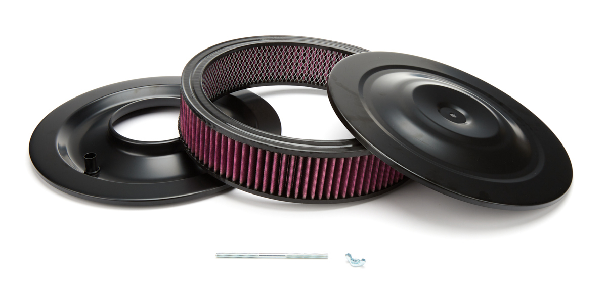 RACING POWER CO-PACKAGED 14in X 3in Performance Air Cleaner Black R2246