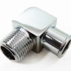 RACING POWER CO-PACKAGED 90 Deg Alum Fitting 3/4 X 1/2In- Chrome R4529