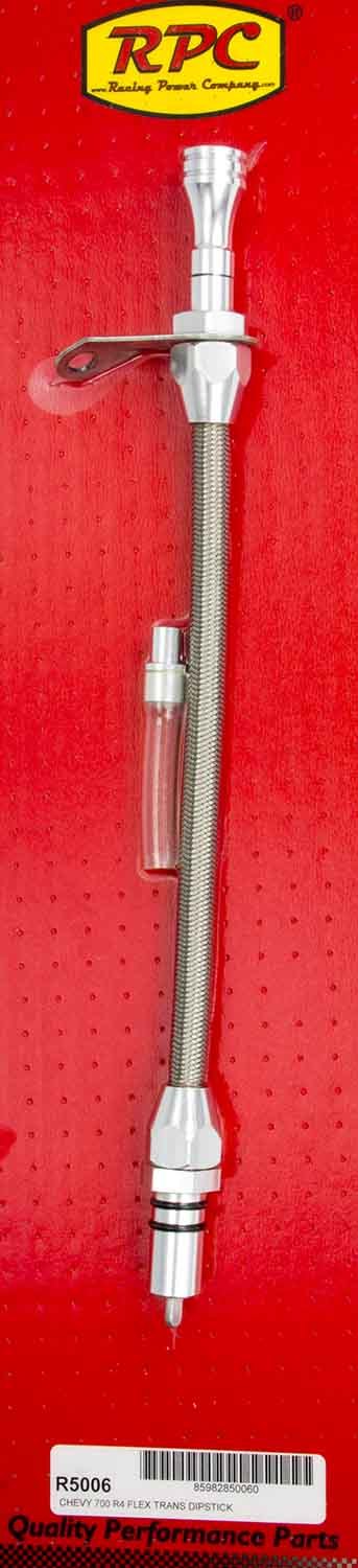 RACING POWER CO-PACKAGED Flexible Trans Dipstick GM 700R4 B/H Mount R5006