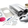 RACING POWER CO-PACKAGED Polished Aluminum Hood Scoop R5236
