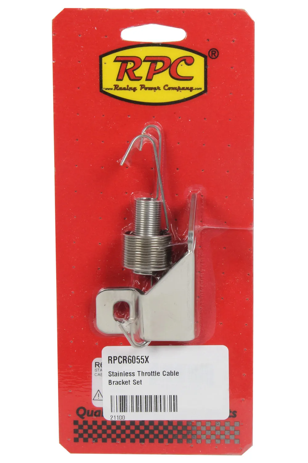 RACING POWER CO-PACKAGED Stainless Throttle Cable Bracket Set R6055X