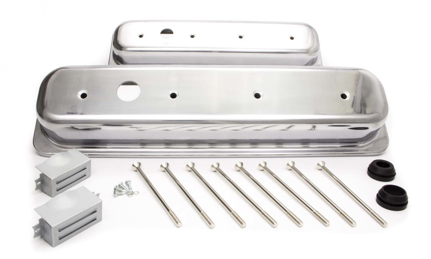 RACING POWER CO-PACKAGED SBC Alum Short Center Bolt V/C Plain Polished R6136-1