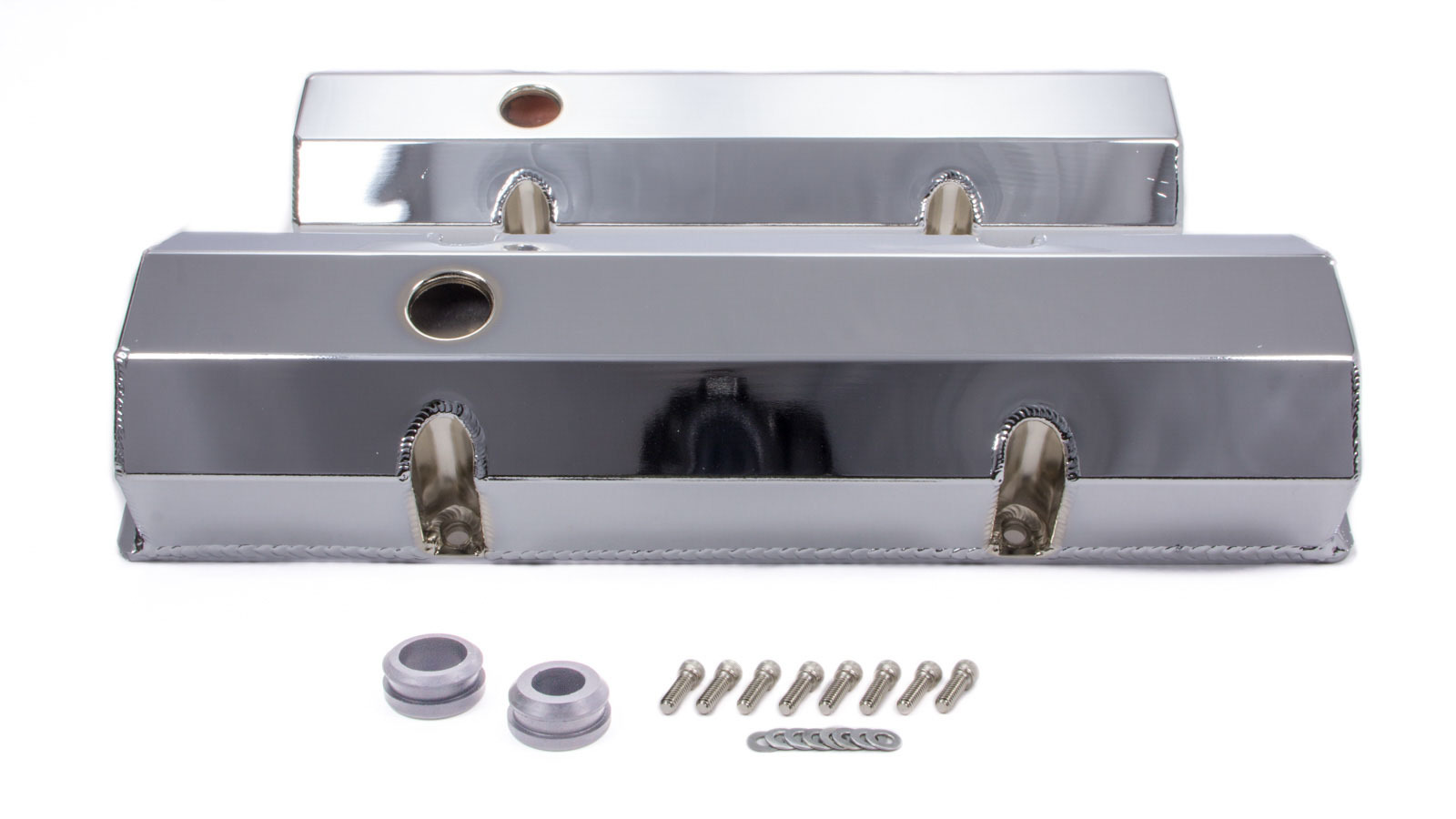 RACING POWER CO-PACKAGED SBC Alum Fabricated Tall V/C Chrome R6145C