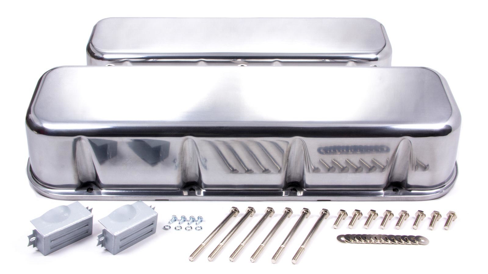 RACING POWER CO-PACKAGED BBC Alum Tall V/C Plain Polished R6230-1