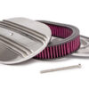RACING POWER CO-PACKAGED 12x2 Alum Oval Finned A/C Polished R6321